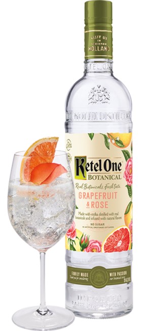 Ketel One Grapefruit Rose Botanical Vodka 1L